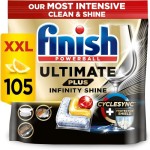 Finish Ultimate Plus Infinity Shine Dishwasher Tablets bulk | Scent : Lemon