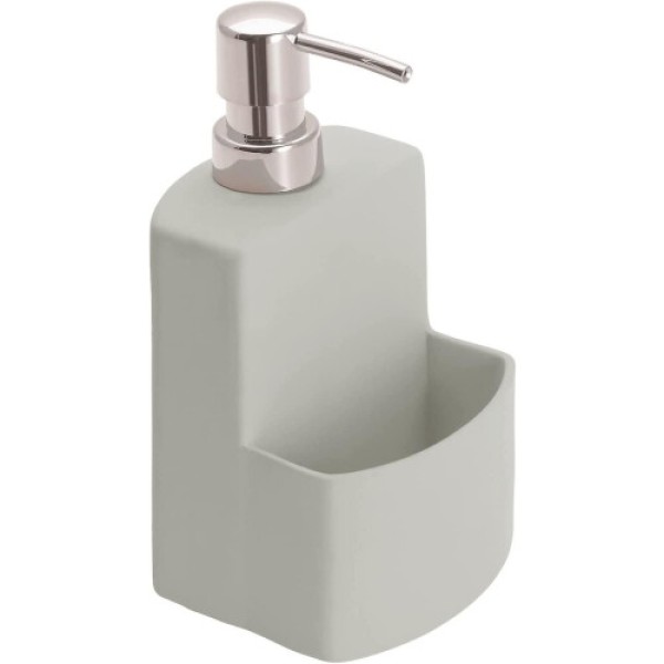 (As show, One size) Dishwashing liquid dispenser, dishwashing liquid dispenser with sponge holder, Festival, grey, 380 m