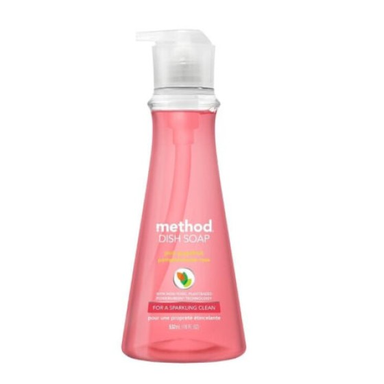 Method Products 18 fl oz Dish Soap Pump, Pink Grapefruit