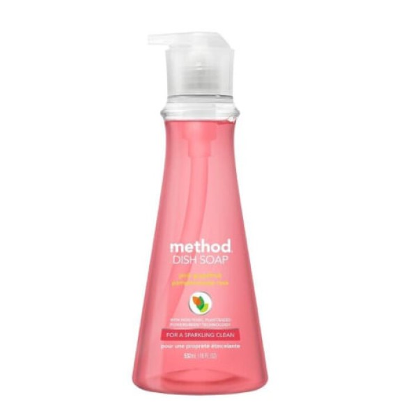 Method Products 18 fl oz Dish Soap Pump, Pink Grapefruit