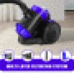 1500W Cylinder Vacuum Cleaner with HEPA Filter for Hardfloor, Carpet, Car, Kitchen, Bedroom 1.5L 17.0KPA