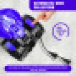 1500W Cylinder Vacuum Cleaner with HEPA Filter for Hardfloor, Carpet, Car, Kitchen, Bedroom 1.5L 17.0KPA