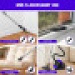 1500W Cylinder Vacuum Cleaner with HEPA Filter for Hardfloor, Carpet, Car, Kitchen, Bedroom 1.5L 17.0KPA