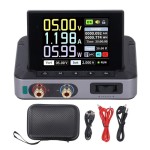 Portable DC Power Supply, Programmable Adjustable Power Supply 0–30V 0–5A 0–150W with HD IPS Color Screen and Safety Protections