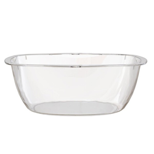 Transparent Plastic Wash Basin - Multi-Functional Laundry Dish Basin, Medium Size, Durable for Home and Dormitory Use