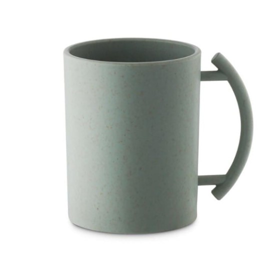 Nua 60393 アクリル洗口コップ、グリーンの取っ手付きグリーンカップ