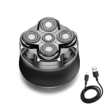 Maxilisse Razor - 5-Blade Rotary Shaver with Flexible Floating Head, Sensi-Shave Comfort Shaving Feature, Wireless Lithium-Ion Battery, Non-Irritating to Skin