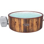 Lay-Z-Spa Helsinki Hot Tub, Wood Effect Inflatable Spa with Freeze Shield Cover