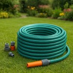 15M20M30M50M Garden Hose Pipe PVC Water Spray Reinforced Heavy Duty Portable Outdoor Hosepipe Fittings 5 Meter