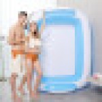 大型インフレータブルバスタブ、二人用大人用ポータブルプラスチックバスタブ、温水バスタブPVCインフレータブルバスタブ、折りたたみ式スパバスタブ