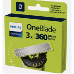 Philips 360° OneBlade 3-Pack Replacement Blades, Compatible with QP430/50 Shaver