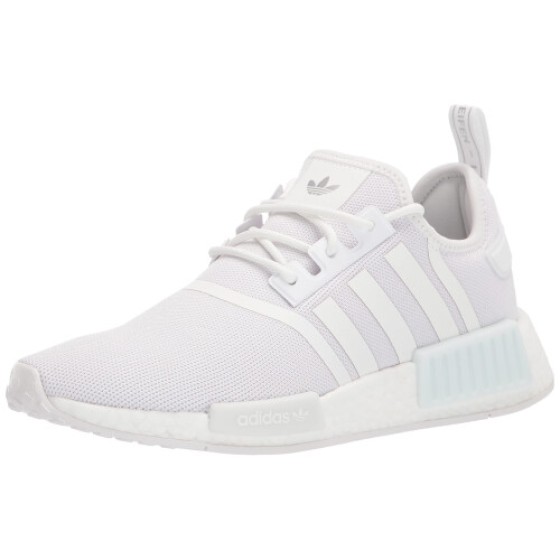 adidas Originals Women's NMD_R1 Sneakers, White/White/Metallic Silver