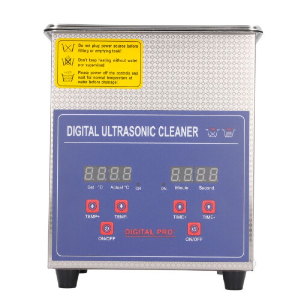 40KHz 超音波洗浄機 2L ステンレス製 ジュエリー・腕時計・メガネ用（英国仕様）