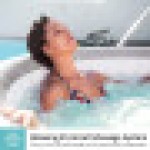 Lay-Z-Spa カンクン ジェットバス、スタイリッシュなラタンデザイン、AirJet インフレータブルスパプール、2〜4人用