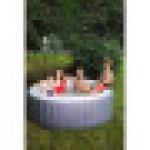 (Grey/Round, 6-Person) Mspa Lite Inflatable Hot Tub Portable Pool