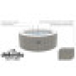 4-6 Person Inflatable Hot Tub Spa Starter Set with Smart Pump - Rattan Effect - DL101