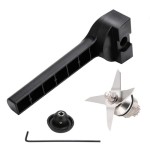 Mixer for Wet and Dry Ice Compatible with 5200 Series Juicer Stainless Steel Replacement Part with 4 Mounting Keys