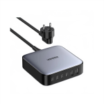 Ugreen 200W GaN Fast Charger – 6-in-1 Desktop Adapter for iPhone 16/15 Pro, Xiaomi, Samsung, Tablets & MacBook