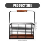 Black Storage Rack, 1 Set