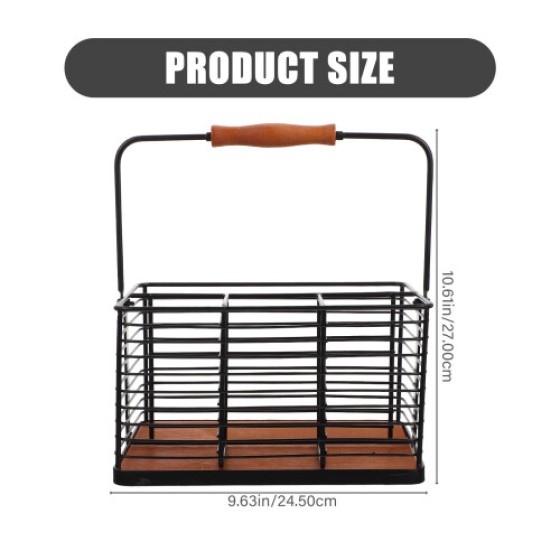 Black Storage Rack, 1 Set