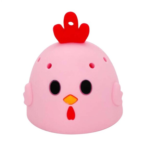 卵用クリーナーブラシ、エルゴノミックシリコンスクラバー、鶏卵用食品グレードキッチンツール、ピンク色