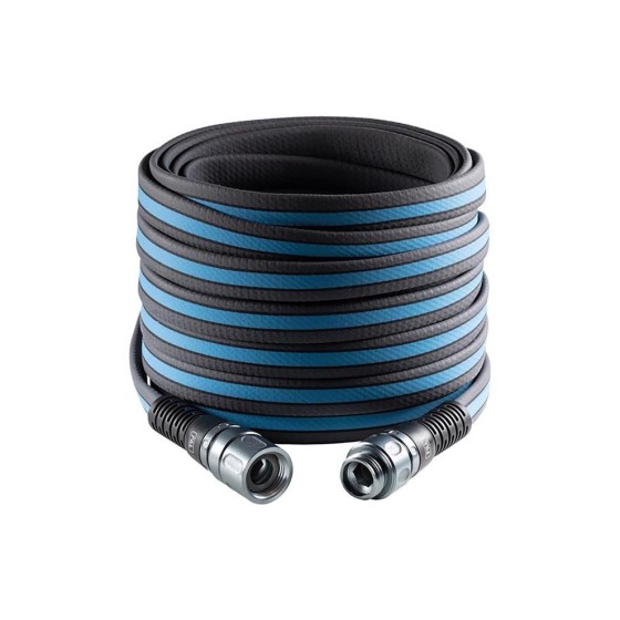 0.62インチ x 100フィート Force Pro ヘビーデューティー プレミアムグレード ガーデンホース ブラック＆ブルー - 4本セット