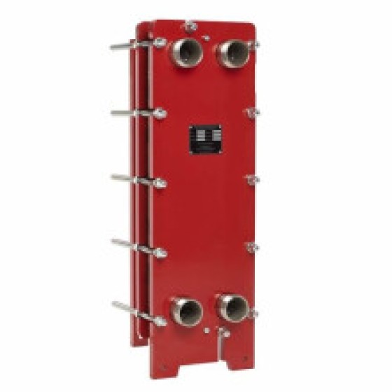 Titanium plate heat exchanger, area 0.624 square meters, power 102 kW.