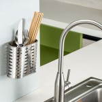 Qumonin Stainless Steel Utensil Rack with Hooks