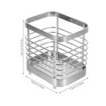 Stainless Steel Toothbrush Holder with Storage Protection