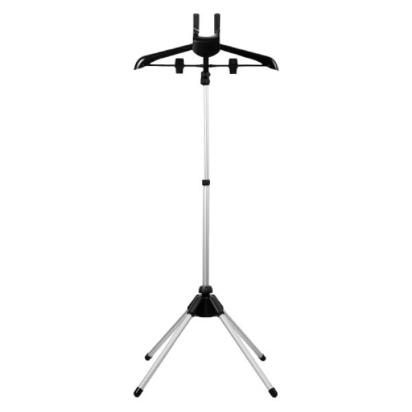 Adjustable Height Steam Iron - Aluminum Alloy Iron Stand with Non-Slip Base, Suitable for Home and Professional Use, Black