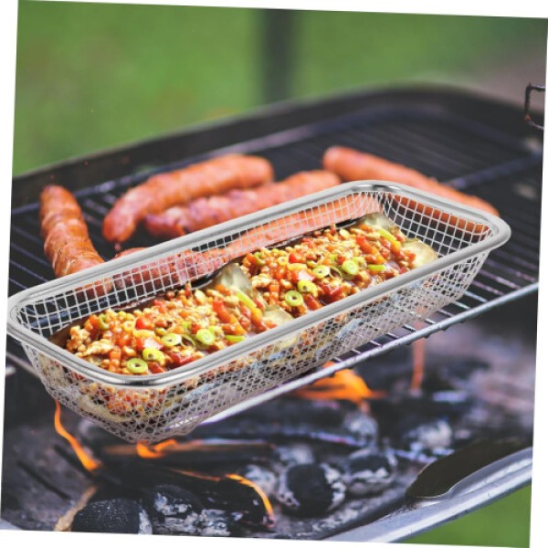 Stainless Steel Dishwasher Utensil Rack (for Top Rack), Chopstick Holder, Vegetable BBQ Basket, Oven Rack