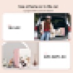 (4L Pink) LED Mirror Mini Fridge Portable Ice Box 4/8/10L UK