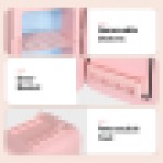 (4L Pink) LED Mirror Mini Fridge Portable Ice Box 4/8/10L UK