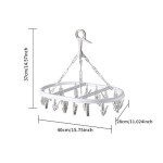 2 oval sock drying racks with 20 hooks, clips, and hangers | Sock laundry