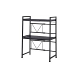 Expandable Kitchen Microwave Rack, Space-Saving Dual Burner Induction Stove Storage Rack, Kitchen Utensil Organizer Rack 78.5cm