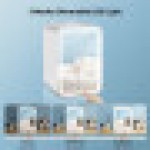 (8L) LED Mirror Mini Fridge Portable Ice Box 4/8/10L UK