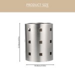 Modern Stainless Steel Kitchen Utensil Rack 1 Set