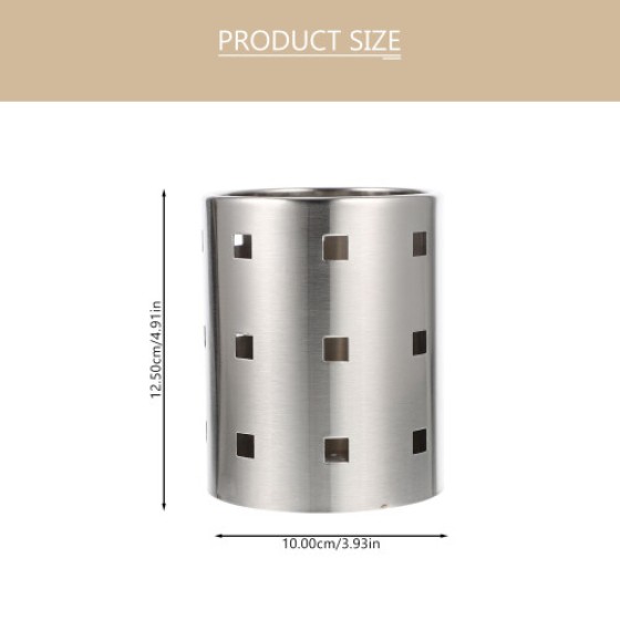 Modern Stainless Steel Kitchen Utensil Rack 1 Set