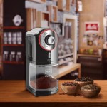 Melitta Molino Coffee Grinder, 1019-01, Electric Coffee Grinder, Flat Grinding Disc, Black/Red