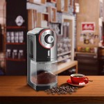 Melitta Molino Coffee Grinder, 1019-01, Electric Coffee Grinder, Flat Grinding Disc, Black/Red