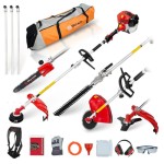 BU-KO 52cc Long Reach Petrol Multi Functional Garden Tool: