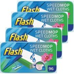 Flash Speedmop Wipes Refill Pack, Cleaning Agent, Wild Orchid Scent, 96 wipes (24 x 4)