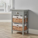 (Grey) Dartmouth double-basket drawer locker, already assembled.