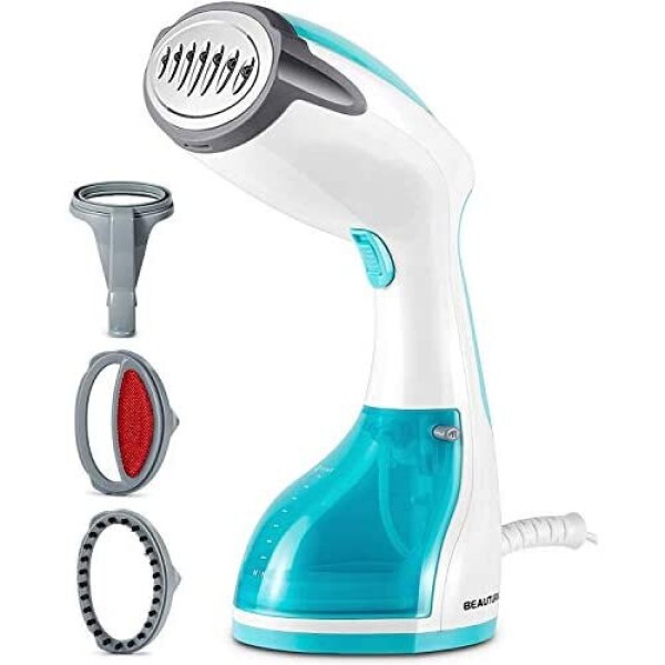 BEAUTURAL 1200W Handheld Clothes Steamer - Portable Garment Steamer for Home & Travel, 30s Heat-Up, Vertical/Horizontal Steam, Auto-Off, 260ml Tank