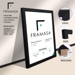 (Black, 100x70 cm) Photo Factory Frame | Wooden Photo & Art Frame