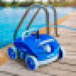 AREBOS Automatic Pool Robot | Pool Cleaner for Pools up to 50 Cubic Meters | Pool Vacuum Cleaner | 2 Cleaning Modes
