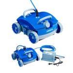 AREBOS Automatic Pool Robot | Pool Cleaner for Pools up to 50 Cubic Meters | Pool Vacuum Cleaner | 2 Cleaning Modes