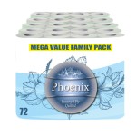 72 rolls of Phoenix brand quilted double-layer soft white toilet paper