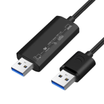 Synchronous data link mouse and keyboard sharing cable for computer duplication