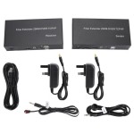 HD 1080P 60Hz KVM Fiber Converter with USB Interface, Transmission Distance up to 20 km